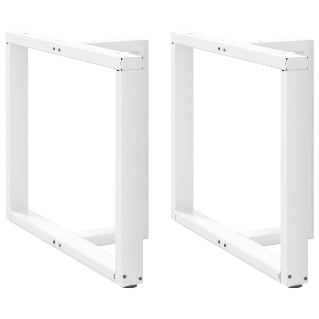 E-shop Multidom Nohy k jedálenskému stolu v tvare T, 2 ks, biele, 90x35x(72-73) cm, oceľové