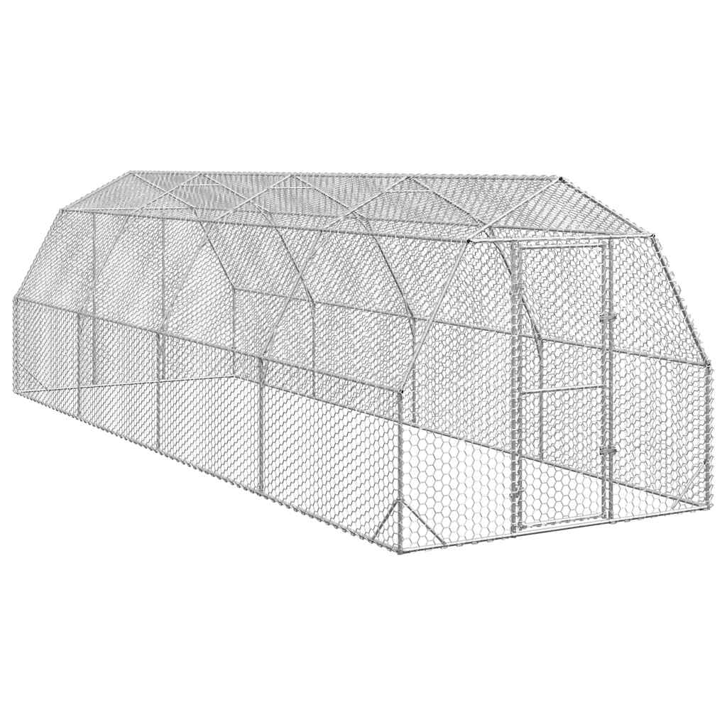 E-shop Multidom Kurací výbeh 2,5x8x2,25 m Pozinkovaná oceľ