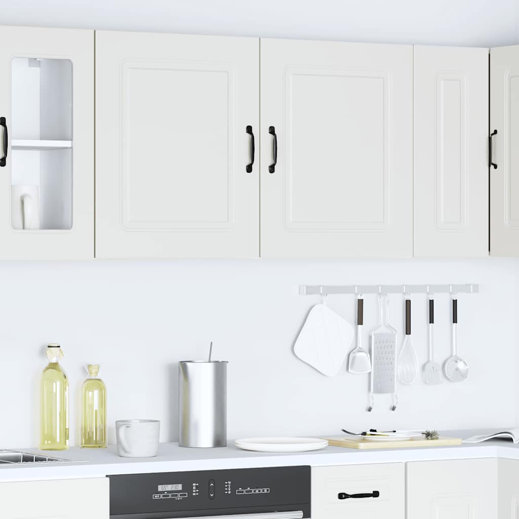 E-shop Multidom kuchynské nástenné skrinky 2 ks "Kalmar" White Engineered Wood