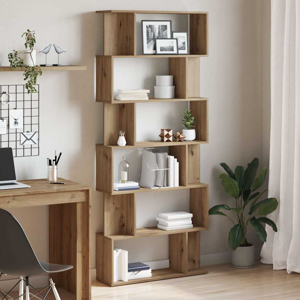 E-shop Multidom knižnica Dub Artisan 80x24x192 cm Drevo