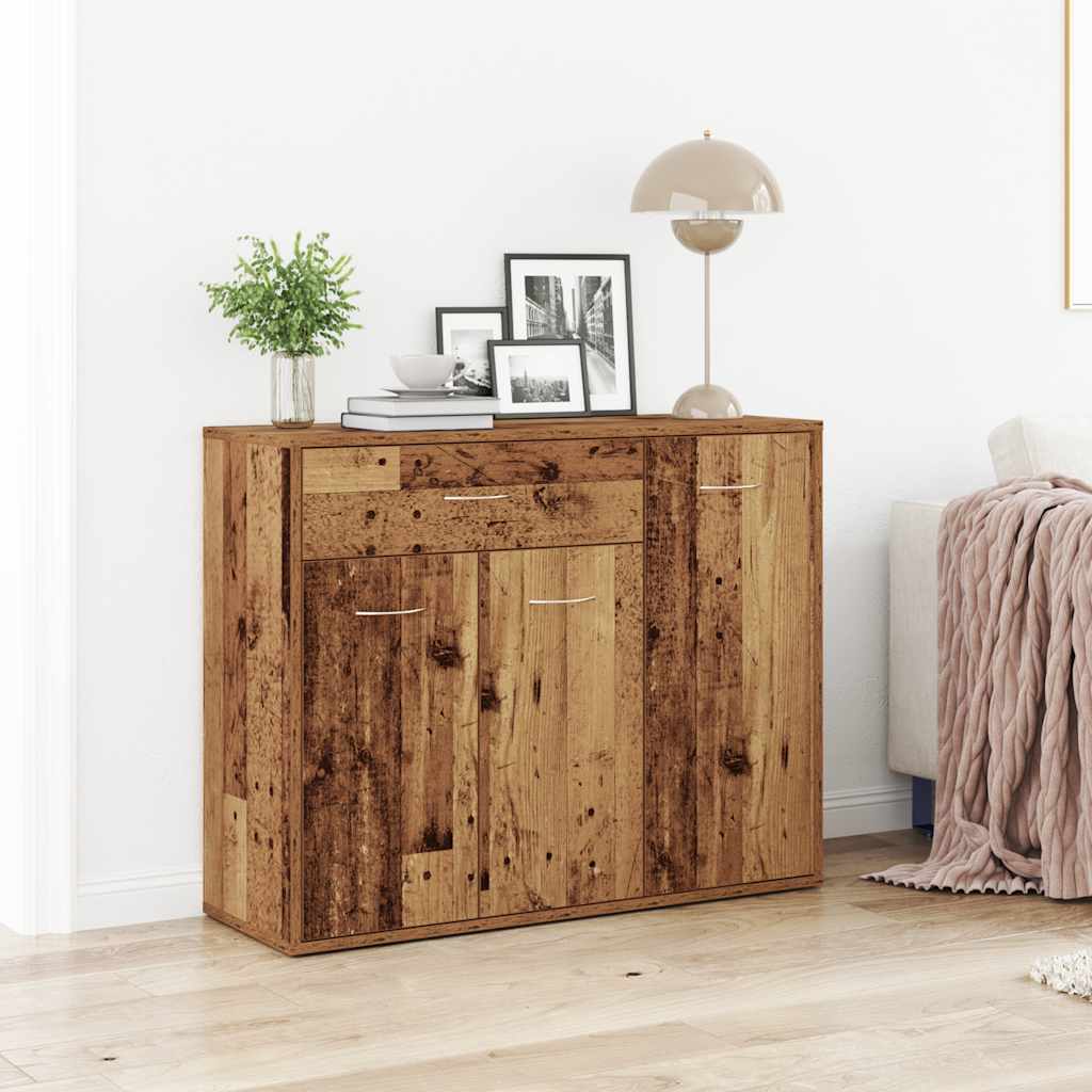 E-shop Multidom Príborník Old Wood 88x30x70 cm Engineered Wood