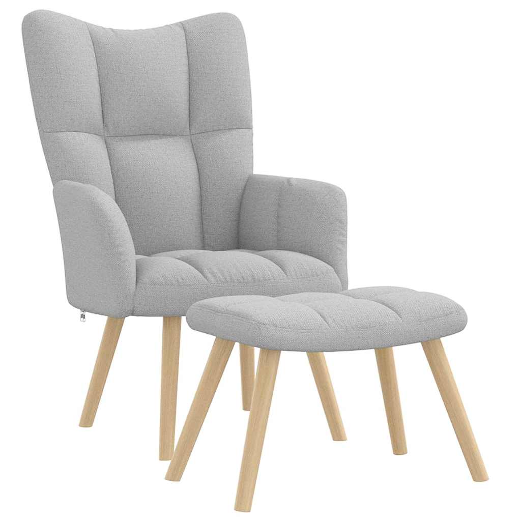 E-shop Multidom relaxačné kreslo s podnožkou Cloud Grey