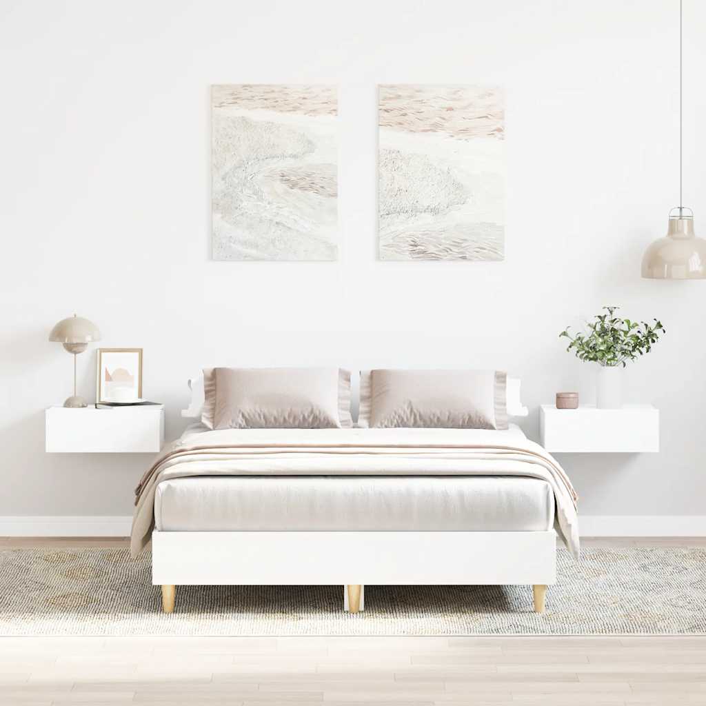 E-shop Multidom Rám postele Bez matraca Biela 120x200 cm Konštrukcia dreva