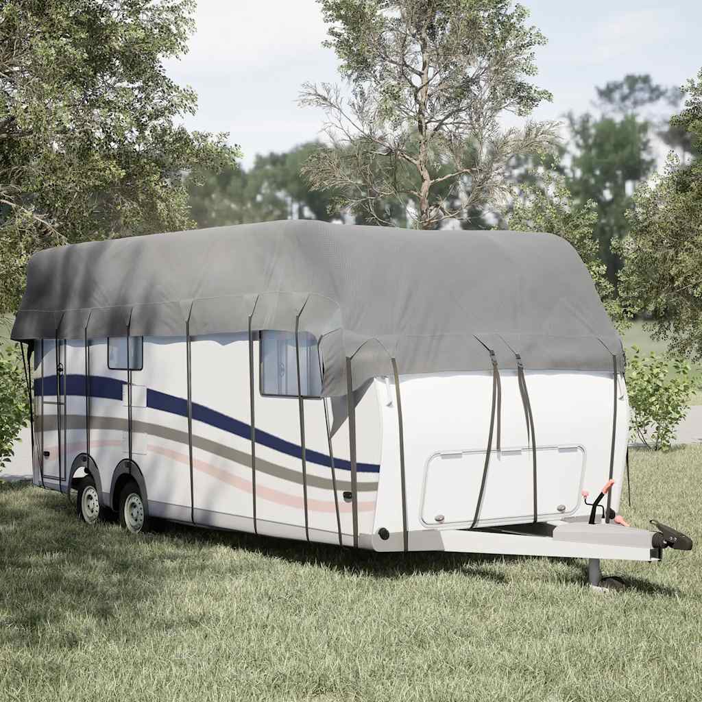 E-shop Multidom Strešný kryt karavanu sivý 700x300 cm netkaná textília
