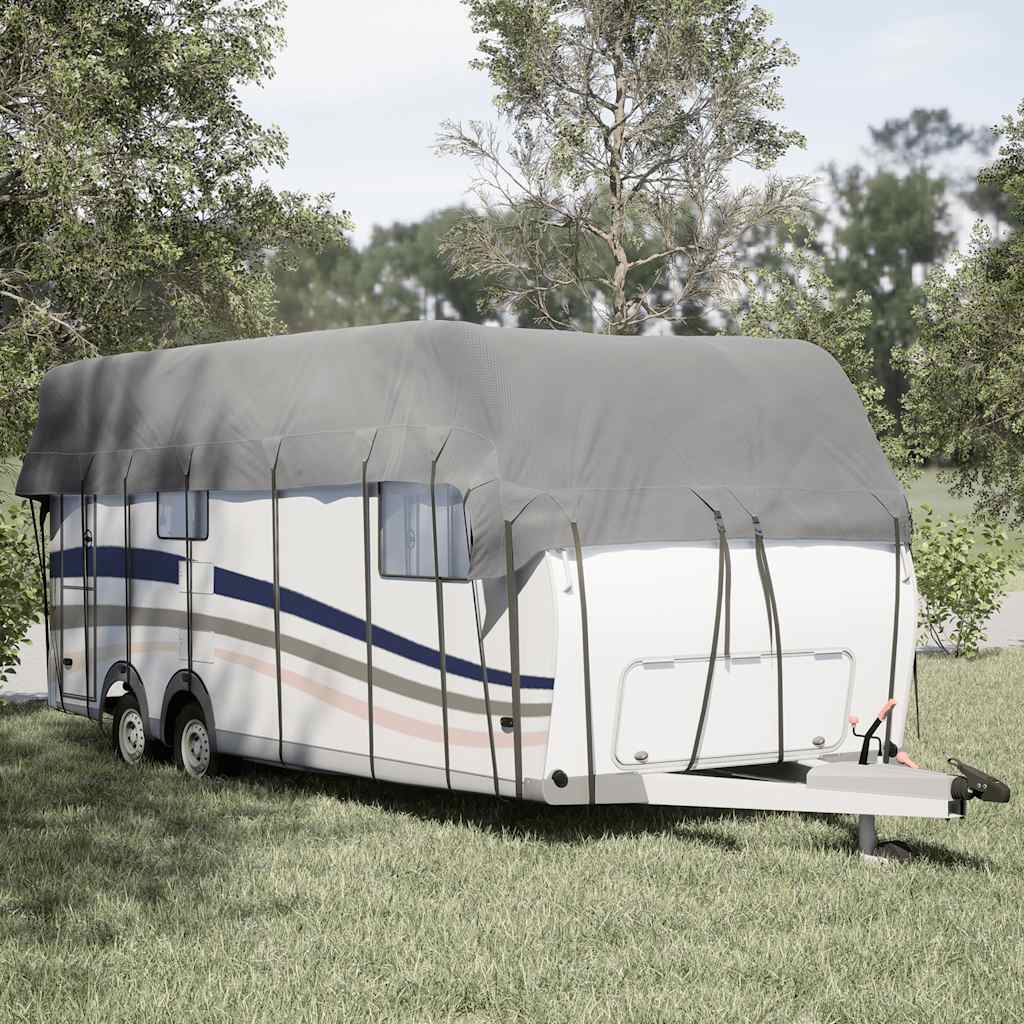 E-shop Multidom Strešný kryt karavanu sivý 800x300 cm netkaná textília