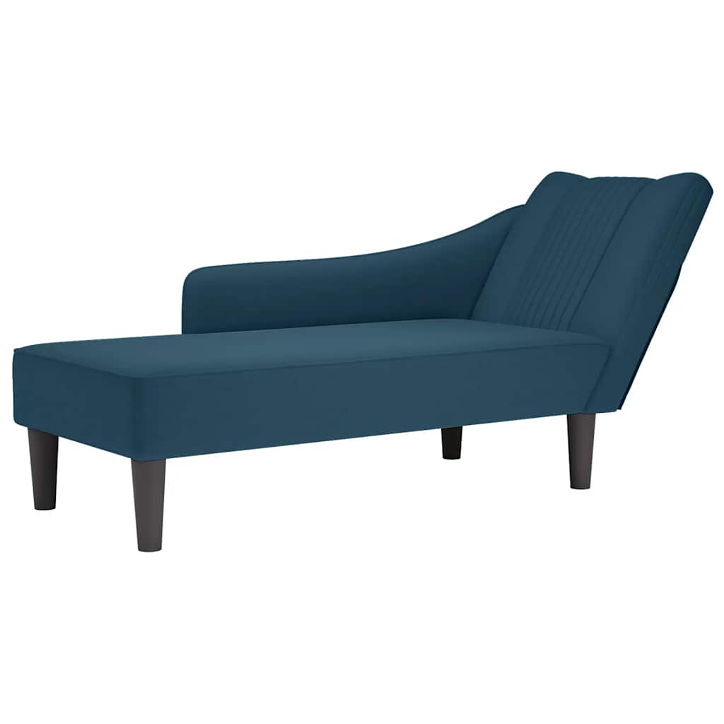 E-shop Multidom Chaise Lounge s pravou lakťovou opierkou Blue Velvet