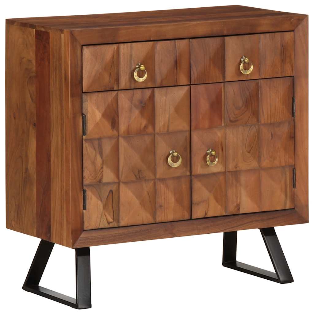 E-shop Multidom Zásuvková skrinka Medová hnedá 70x35x70 cm Masívne drevo Akácia