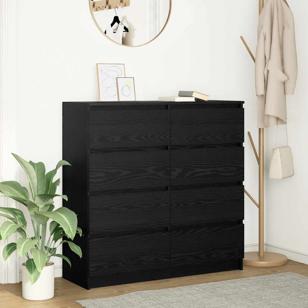 E-shop Multidom Príborník Čierny dub 100x35x99 cm Engineered Wood