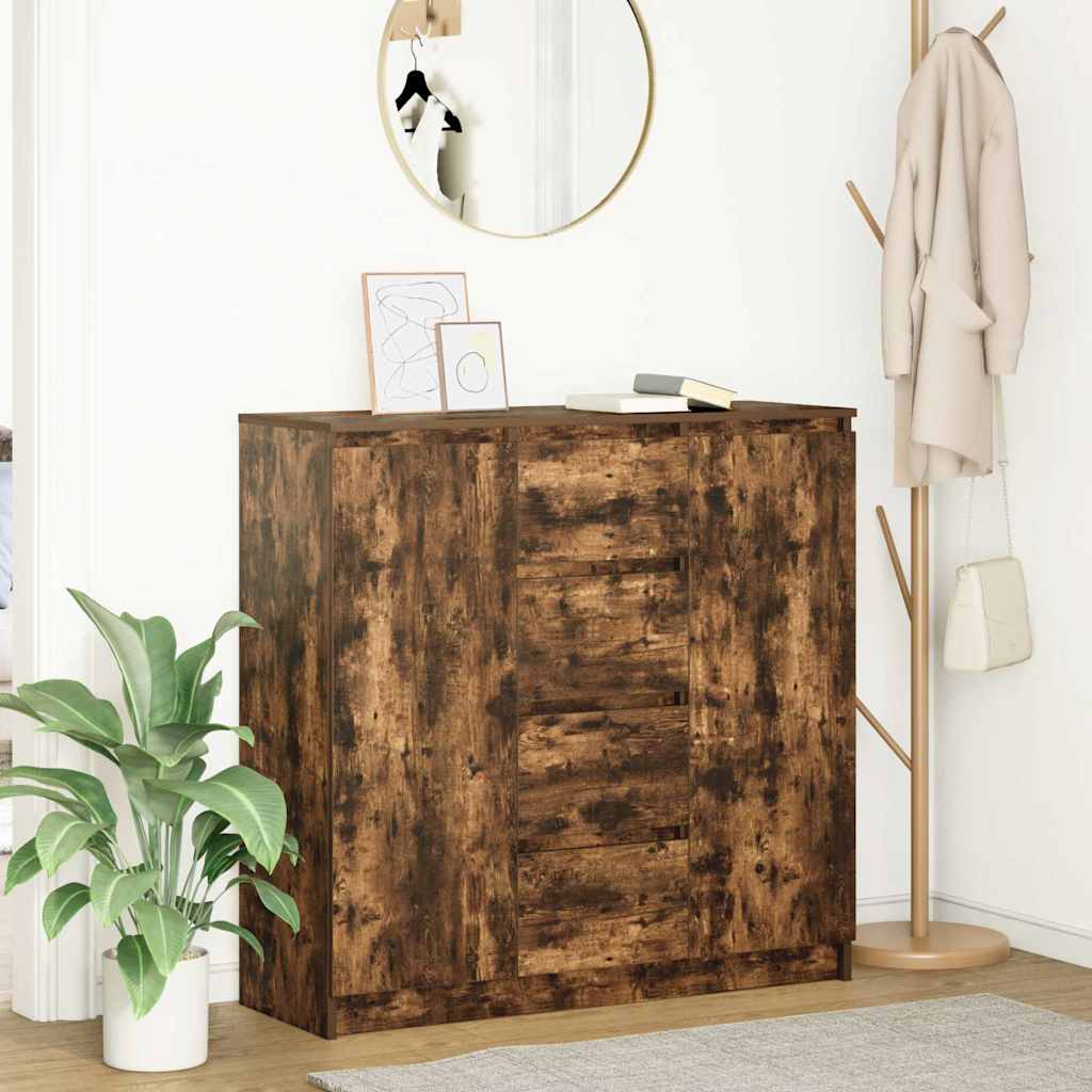 E-shop Multidom Komoda so zásuvkami tmavý dub 100,5x35x98,5 cm kompozitné drevo