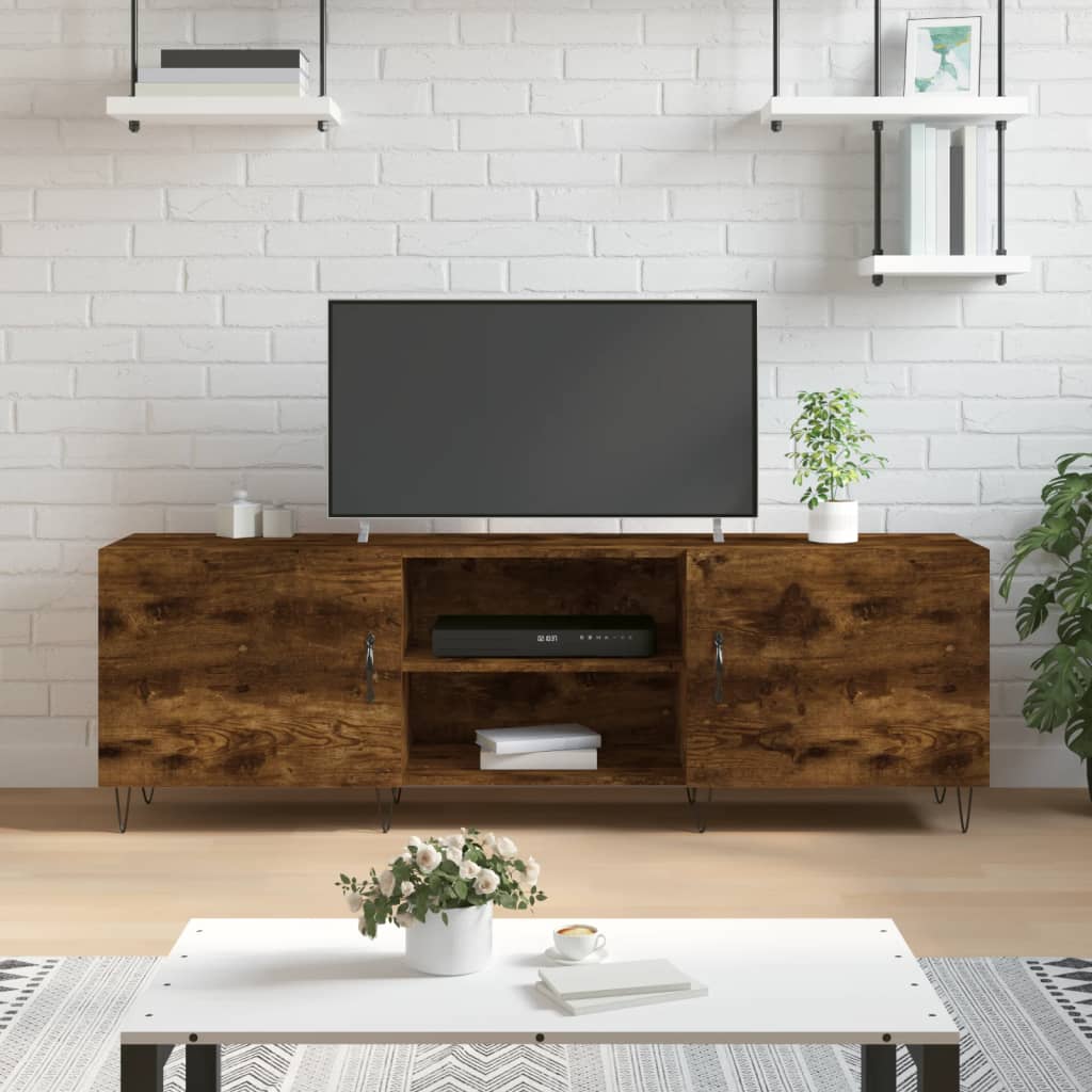 E-shop Multidom TV skrinka dymový dub 150x30x50 cm kompozitné drevo