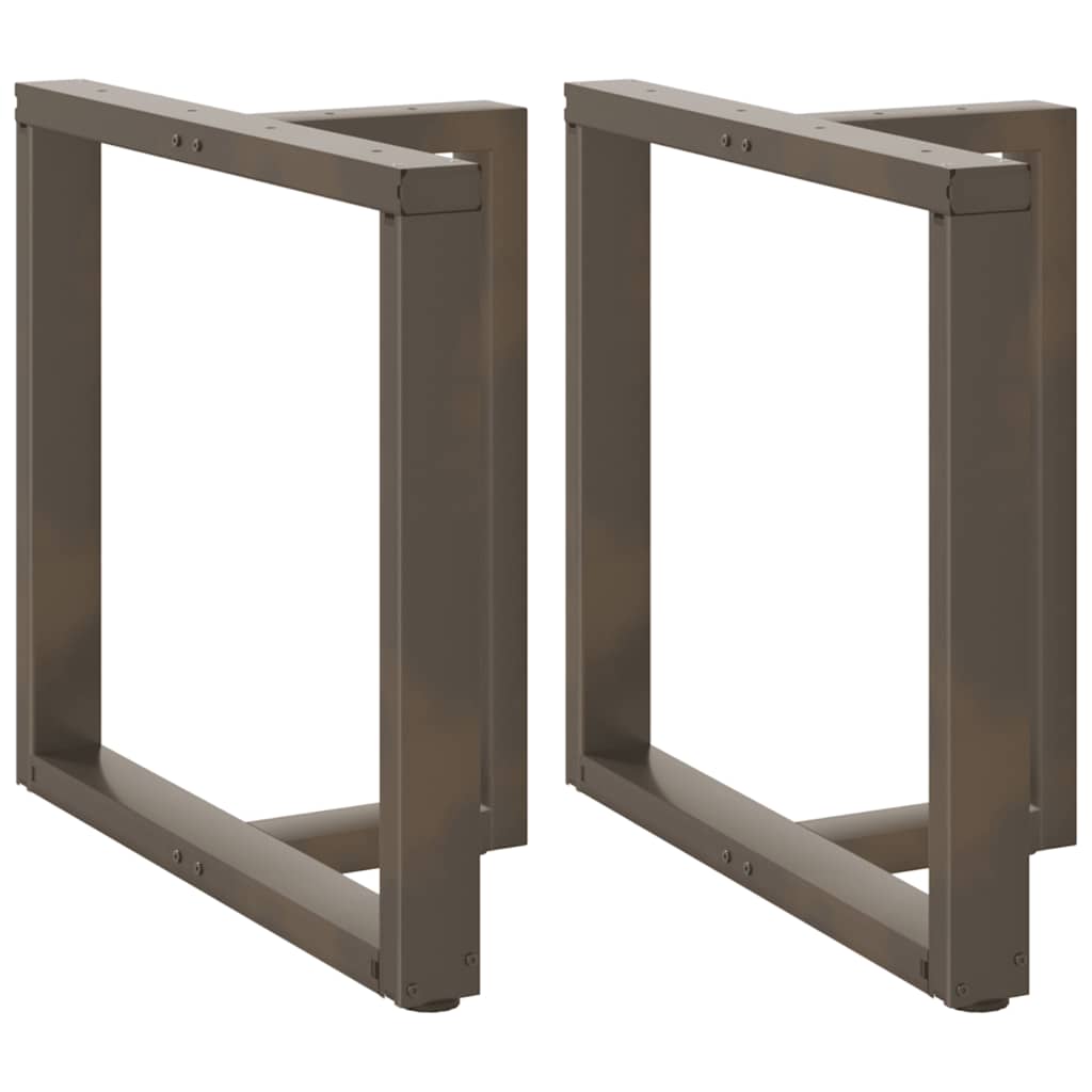 E-shop Multidom Nohy k jedálenskému stolu v tvare T, 2 ks, čierne, 70x35x(72-73) cm, oceľ