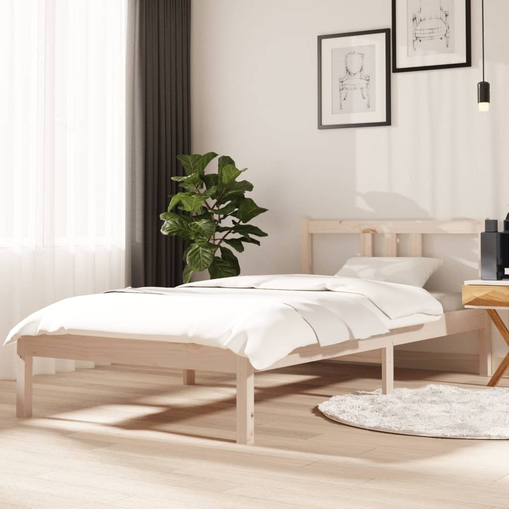 E-shop Multidom Posteľný rám, drevený masív 90x190 cm, jednolôžko