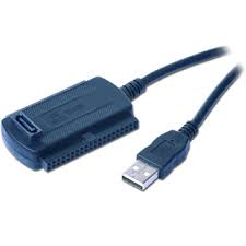 E-shop Cablexpert GEMBIRD Adaptér, SATA IDE 2.5" 3.5"/USB 2.0 samec, 0.7m, čierny