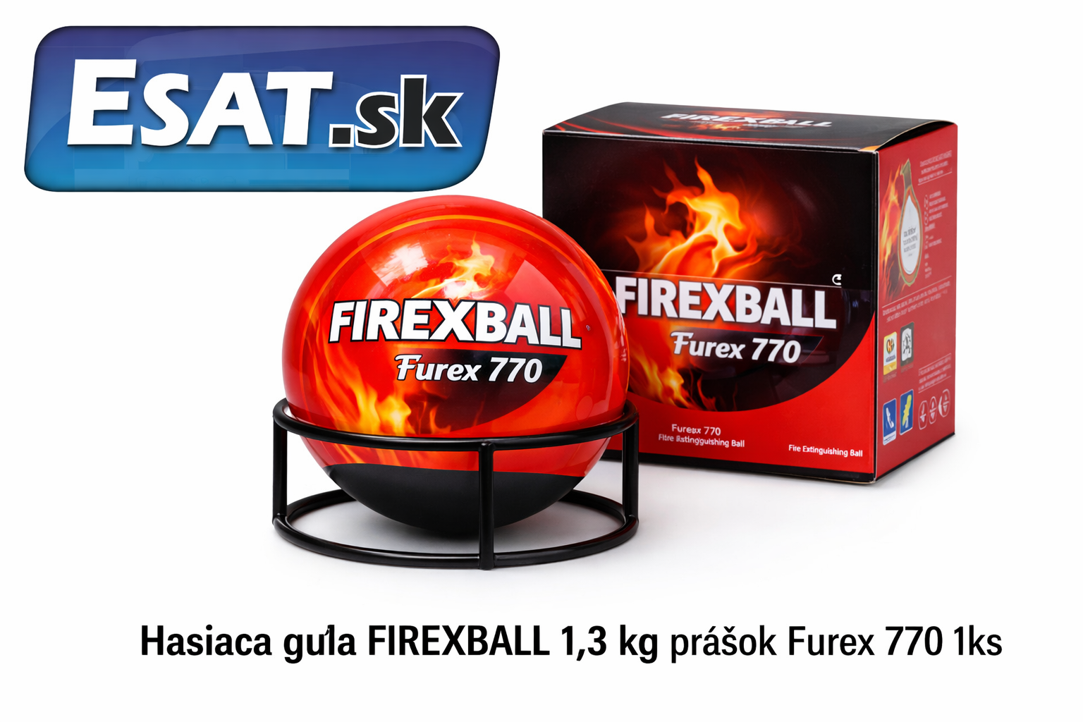 E-shop Hasiaca guľa Firexball 1,3 kg – automatický hasiaci systém Furex 770
