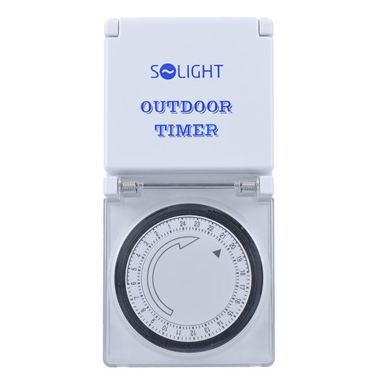 E-shop Solight časový spínač, vonkajší, 24 h., 1 režim, DT31