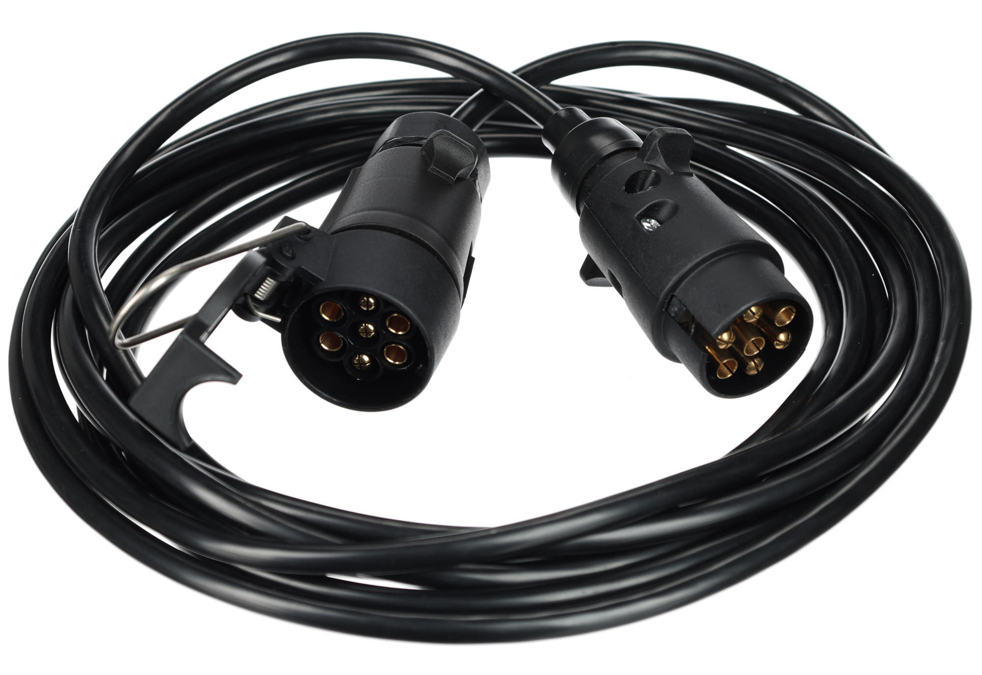 E-shop Prodlužovací 7pin kabel - závěsná zásuvka+zástrčka TRAILER CABLE 7, 12V, 5m SIXTOL