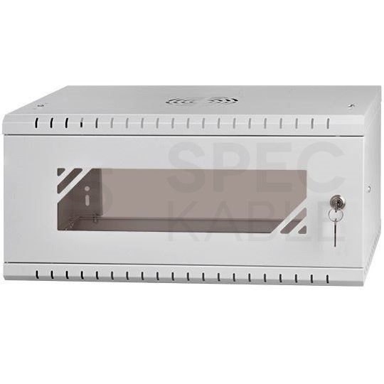E-shop NEKU RACK skriňa závesná 19" 4U 350mm, sv. šedá, na samozostavenie RC19-4U-350GG