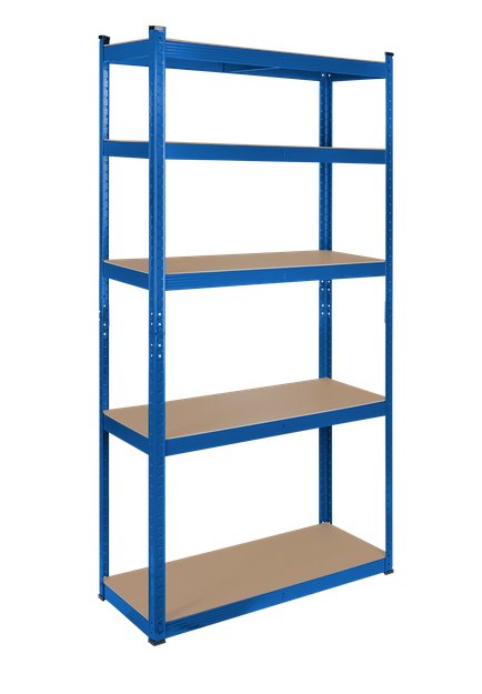 E-shop Skladový regál REBEL RB-1251BL 180x90x40, modrý
