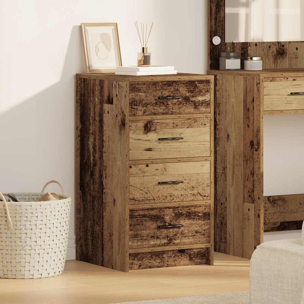 E-shop Multidom Servírovacia skriňa so zásuvkou Staré drevo 40 x 41 x 75 cm