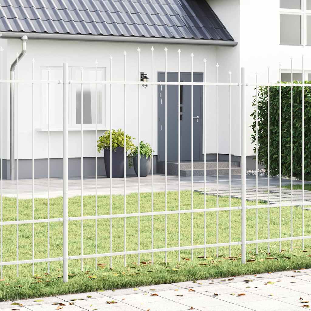 E-shop Multidom Záhradný plot 7 pcs Biela 170 x 215 cm