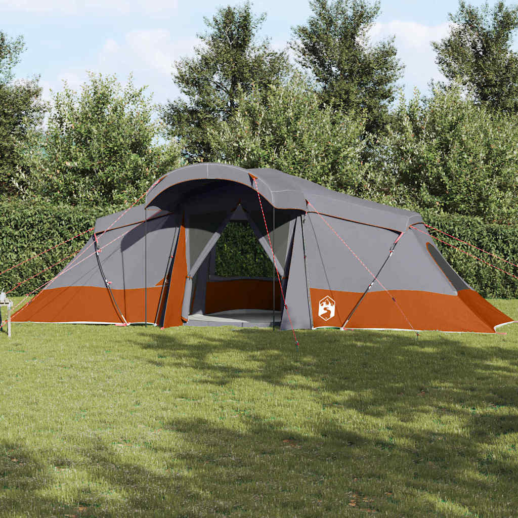 E-shop Multidom Rodinný stan so strechou Šedá a oranžová 721 x 335 x 212 cm