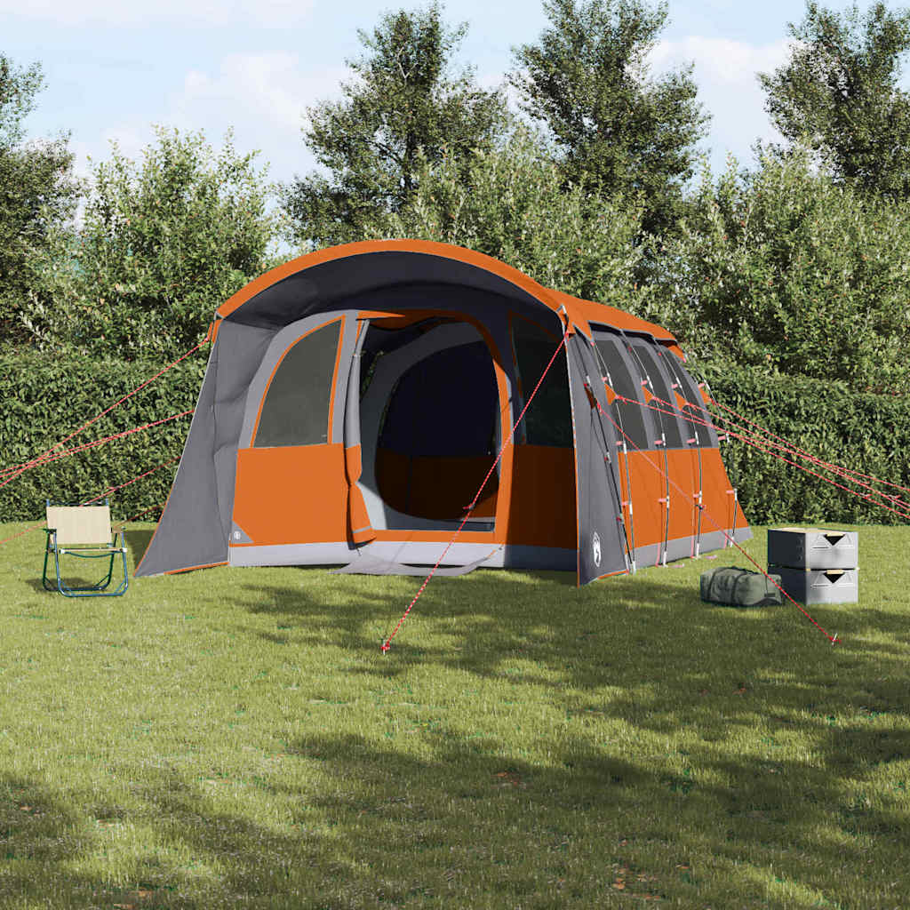 E-shop Multidom Rodinný stan so strechou Šedá a oranžová 576 x 325 x 213 cm