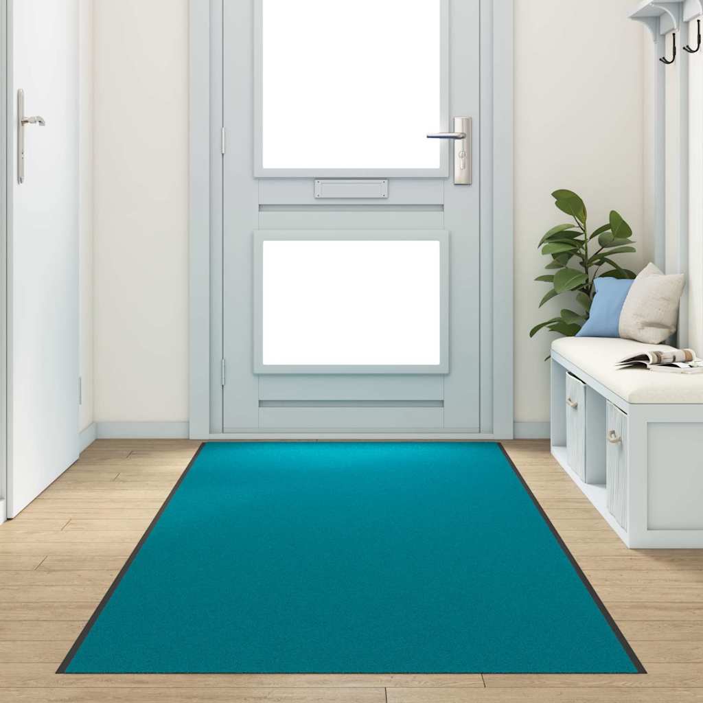 E-shop Multidom Rohož Iný Cyan a Čierna 120 x 400 cm Polyamid a PVC