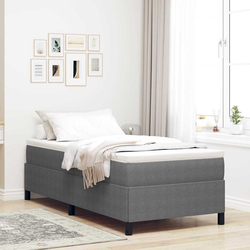 E-shop Multidom Posteľ s pružinovým rámom Svetlosivá 80 x 200 cm