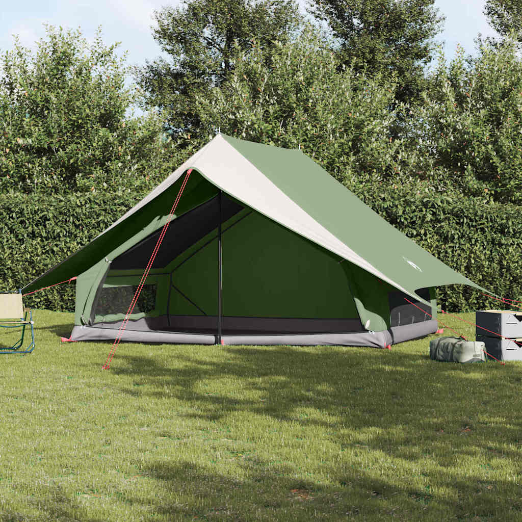 E-shop Multidom Rodinný stan so strechou Zelená a biela 315 x 286 x 200 cm