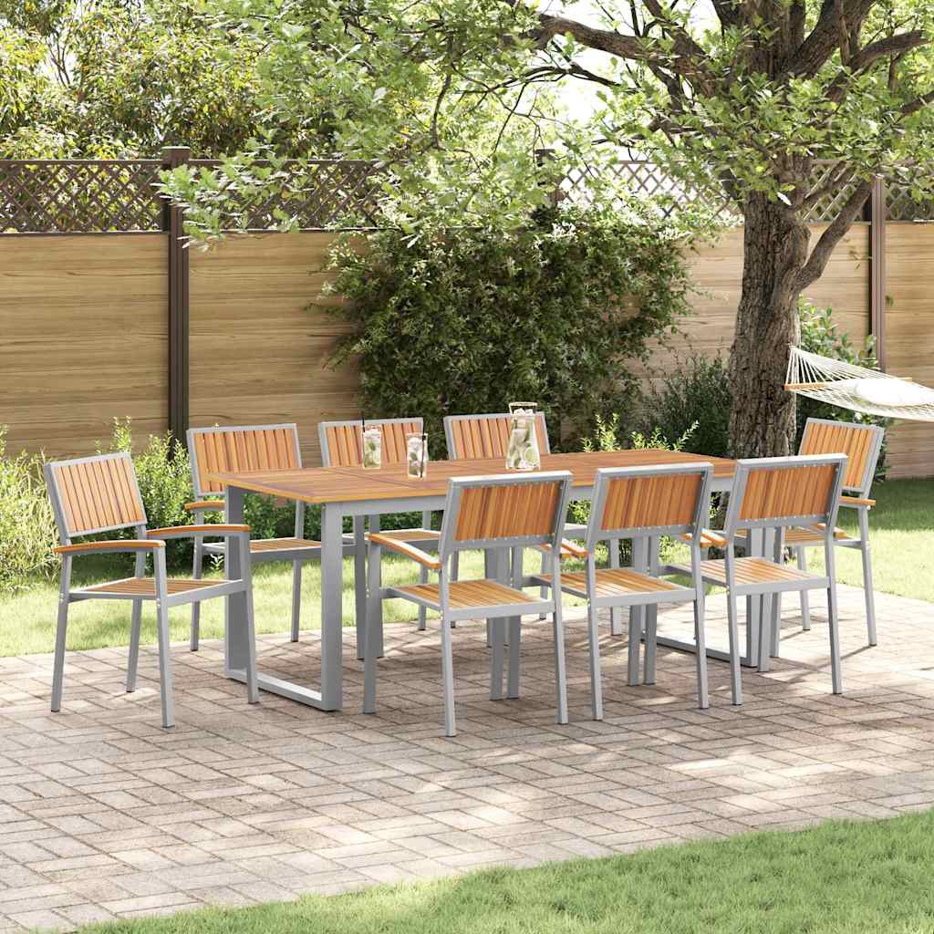 E-shop Multidom Stohovateľná stolička 8 pcs Hnedá 56 x 57 x 87 cm