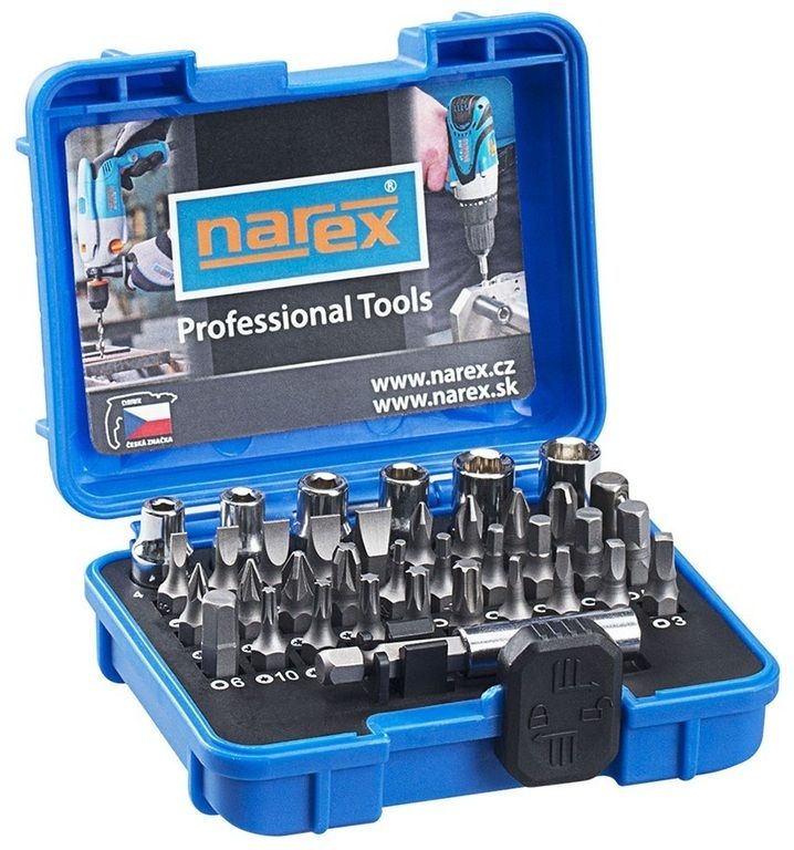 Sada bitov INDUSTRIAL-CrV 37-dielna 37-Bit Box, NAREX 65404060