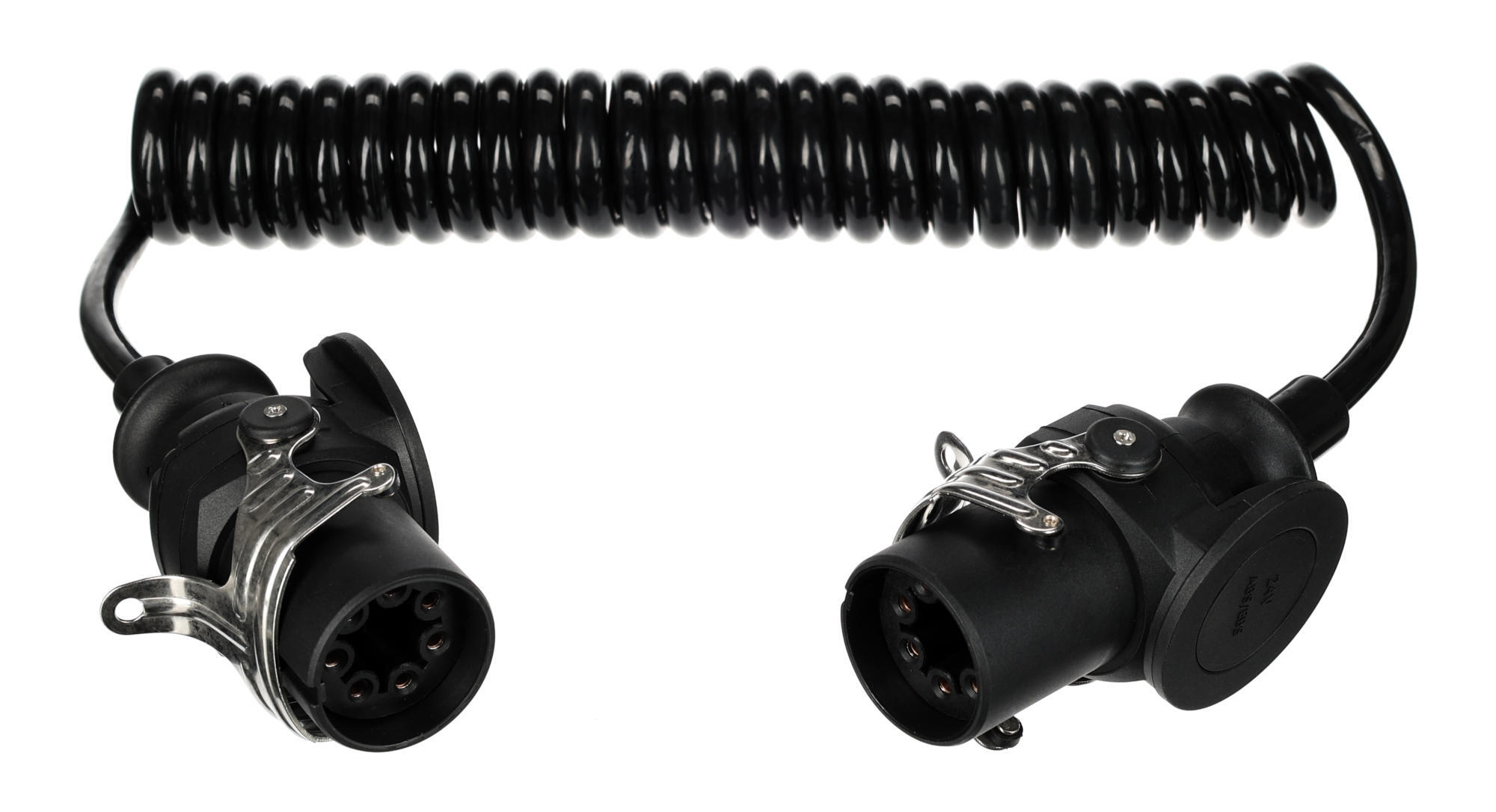 E-shop Propojovací spirálový EBS kabel 7pin TRAILER CABLE 14, 24V, 3,5m SIXTOL