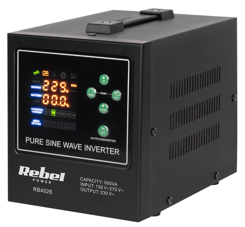 E-shop Zdroj záložný REBEL POWER 500 LFP4 RB-4026 300W 12V