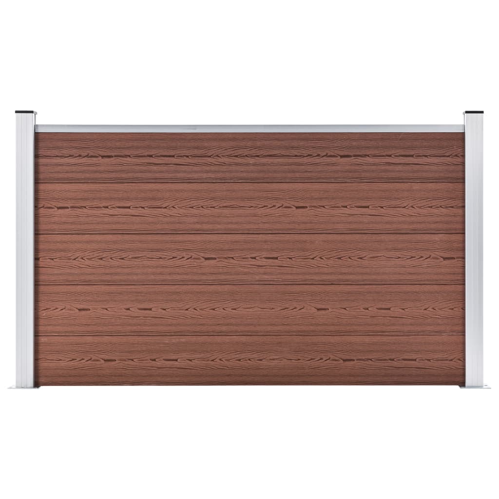 E-shop Multidom Záhradný plot, WPC 180x105 cm, hnedý