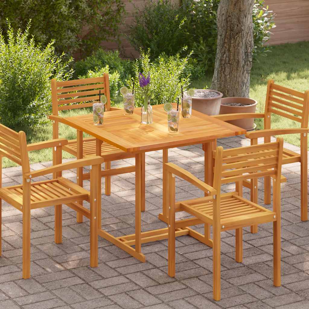 E-shop Multidom Stolová doska, tíkový masív, štvorcová 90x90x2,5 cm