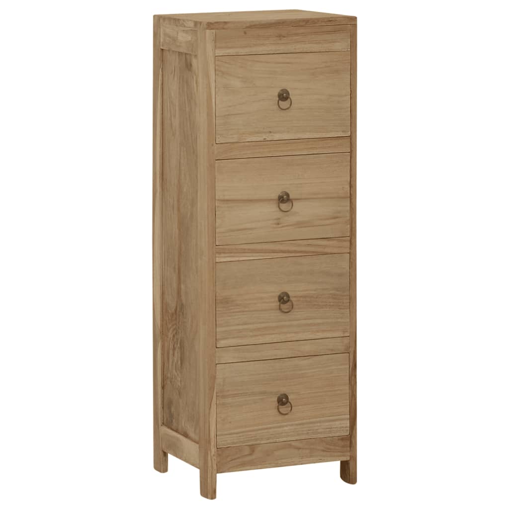 E-shop Multidom Zásuvková komoda 30x30x90 cm masívne tíkové drevo