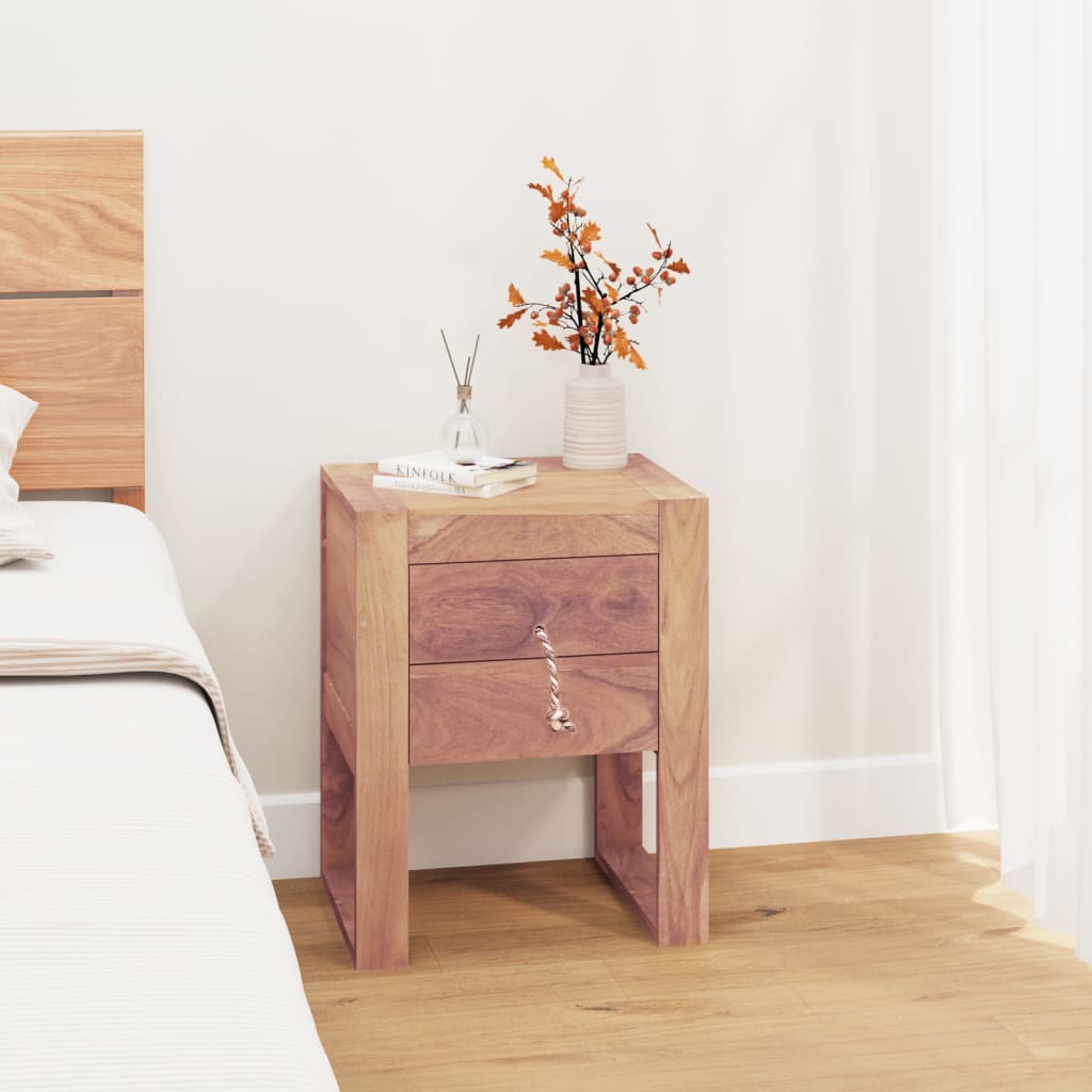 E-shop Multidom Nočný stolík 40x30x50 cm tíkový masív