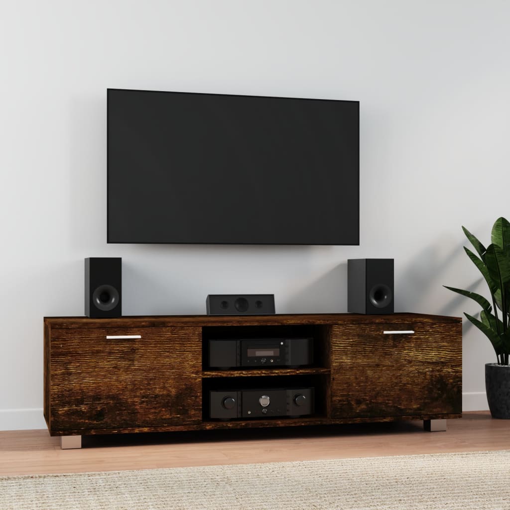 E-shop Multidom TV skrinka dymový dub 140x40,5x35 cm spracované drevo