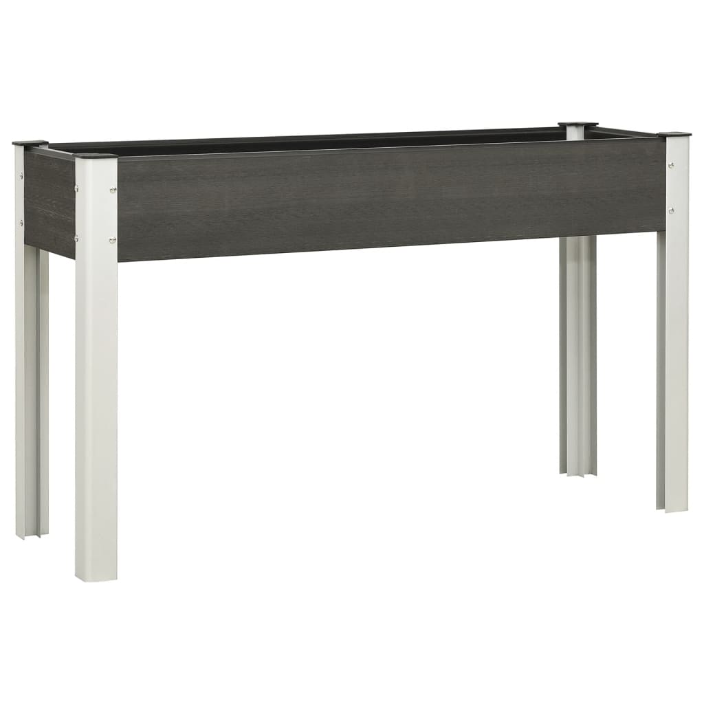 E-shop Multidom Záhradná vyvýšený záhon šedý 120x40x75 cm WPC