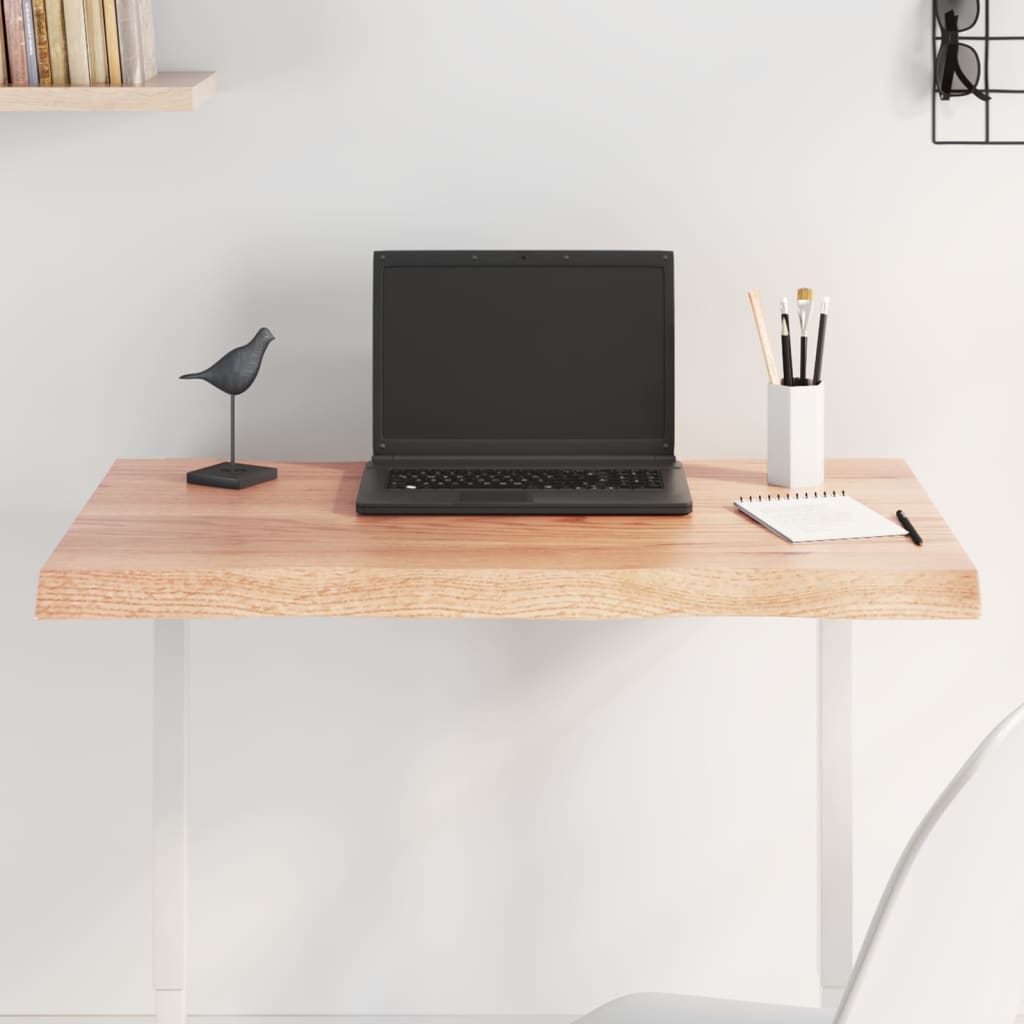 E-shop Multidom Stolová doska svetlohnedá 80x60x(2-4)cm ošetrený masív hrany