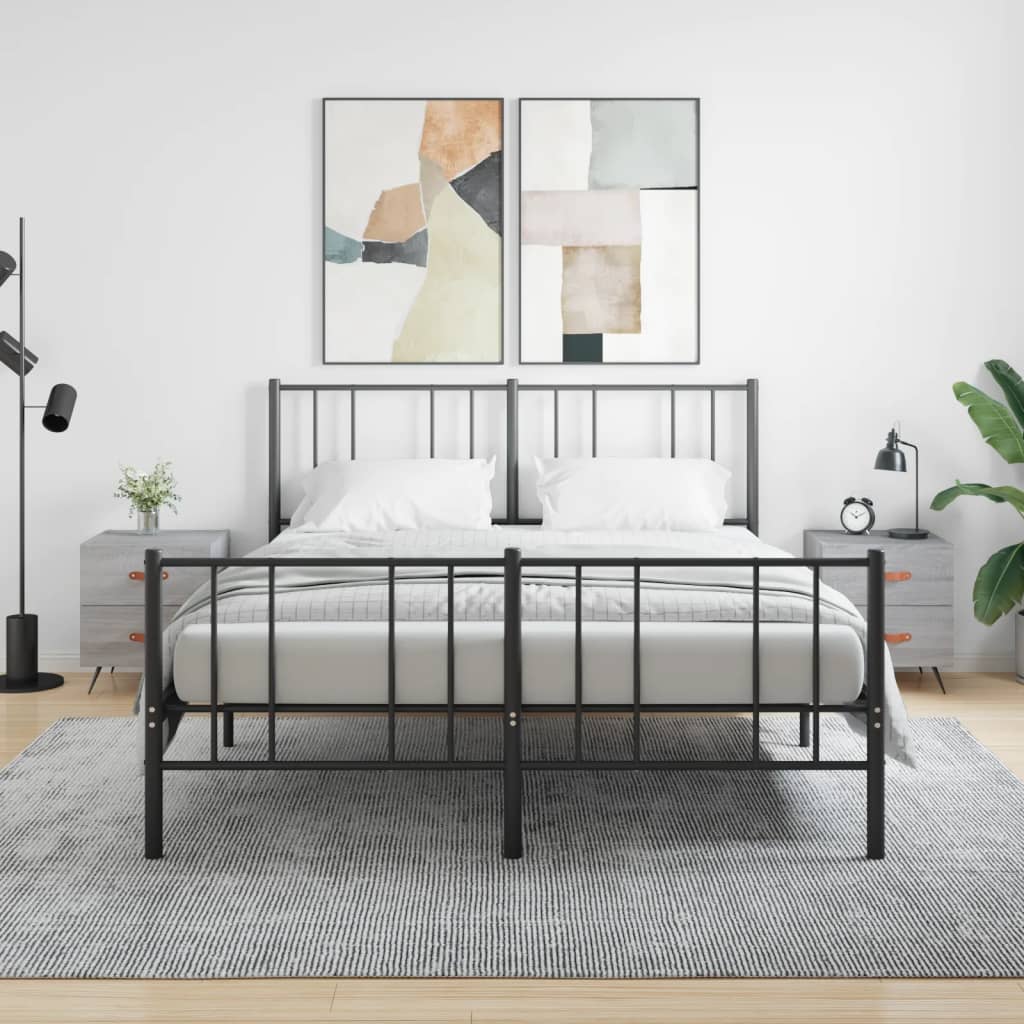 E-shop Multidom Nočné stolíky 2 ks sivé sonoma 40x35x47,5 cm kompozitné drevo