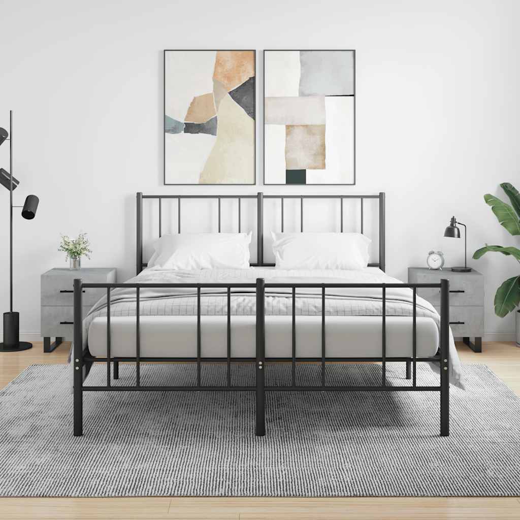 E-shop Multidom Nočné stolíky 2 ks betónovo sivé 40x35x47,5 cm kompozitné drevo