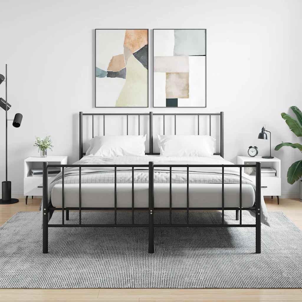 E-shop Multidom Nočné stolíky 2 ks biele 40x35x47,5 cm kompozitné drevo