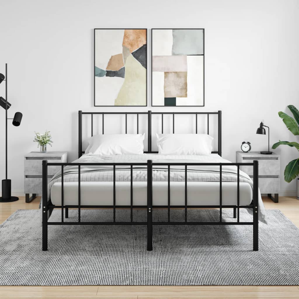E-shop Multidom Nočné stolíky 2 ks betónové sivé 40x35x50 cm kompozitné drevo