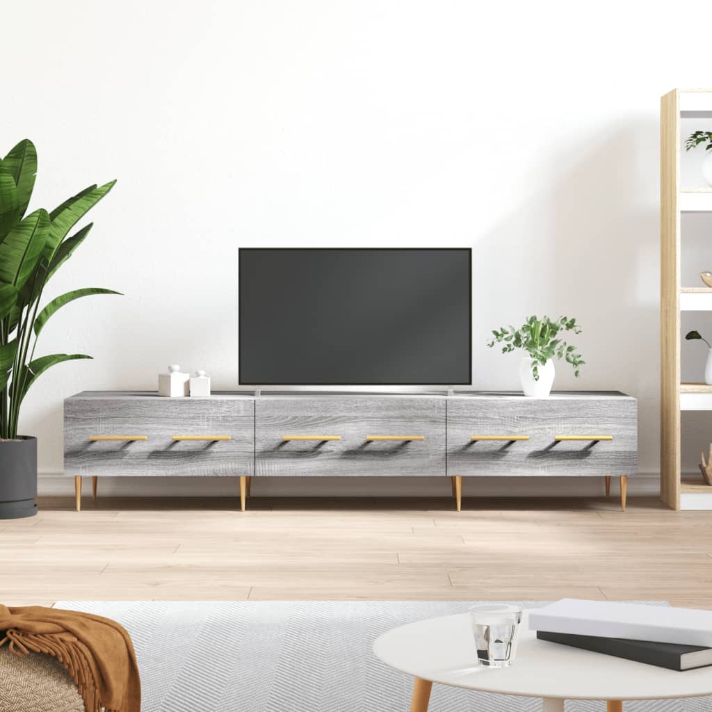 E-shop Multidom TV skrinka, sivá sonoma 150x36x30 cm, kompozitné drevo