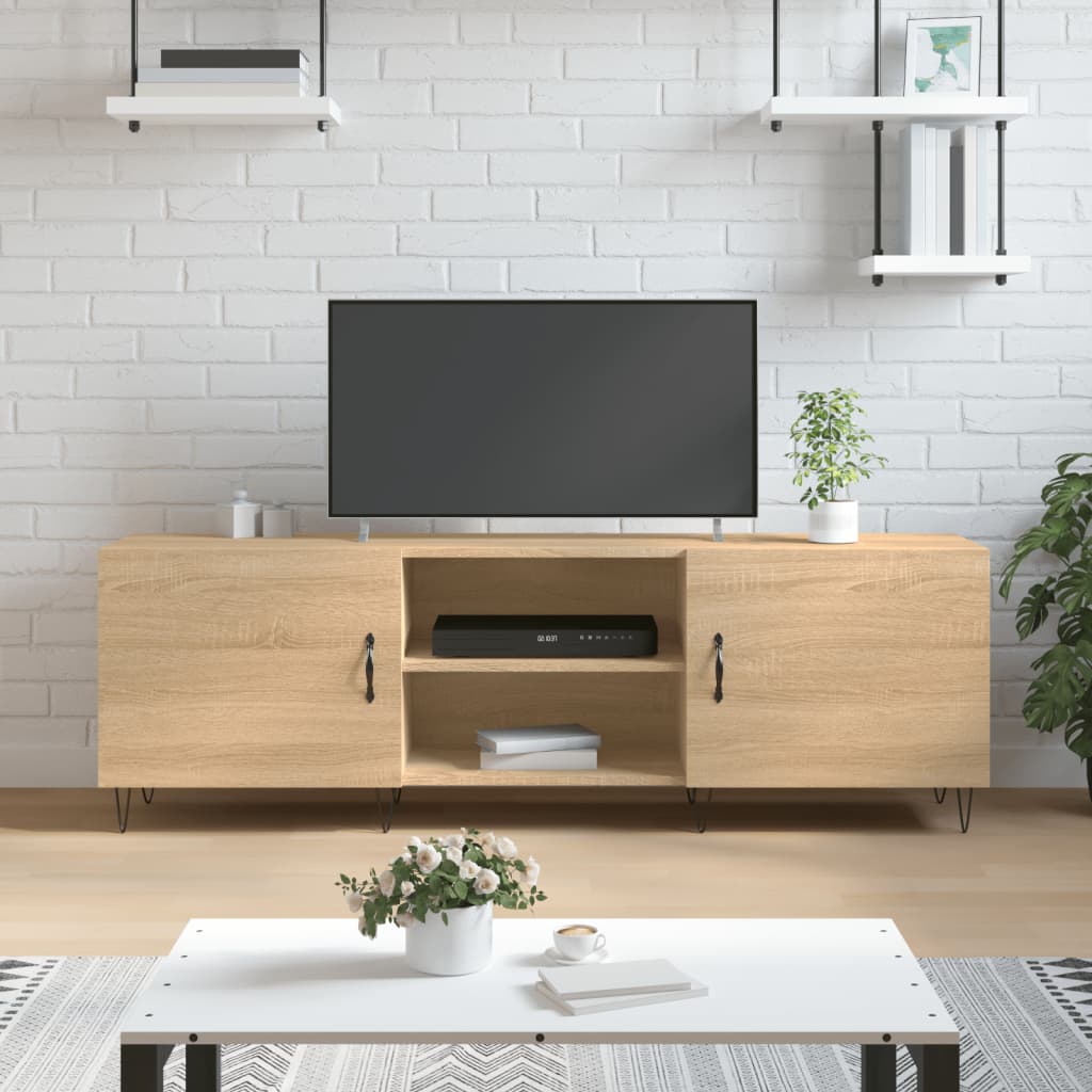 E-shop Multidom TV skrinka, dub sonoma 150x30x50 cm, kompozitné drevo
