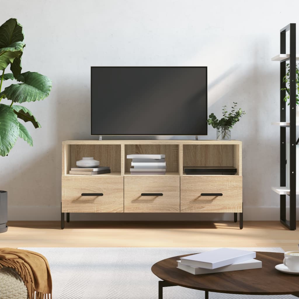 E-shop Multidom TV skrinka dub sonoma 102x36x50 cm kompozitné drevo