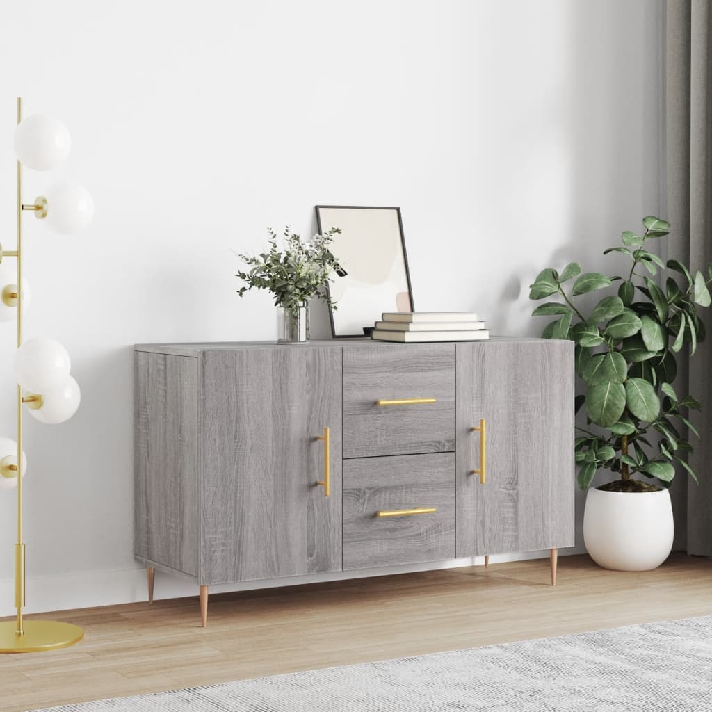 E-shop Multidom Komoda, sivá sonoma 100x36x60 cm, kompozitné drevo