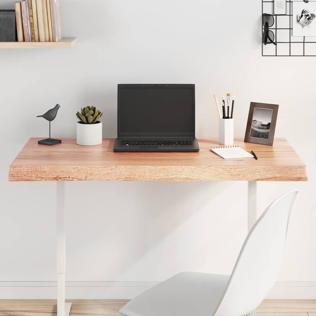 E-shop Multidom Stolová doska svetlohnedá 100x50x(2-6)cm ošetrený masív hrany