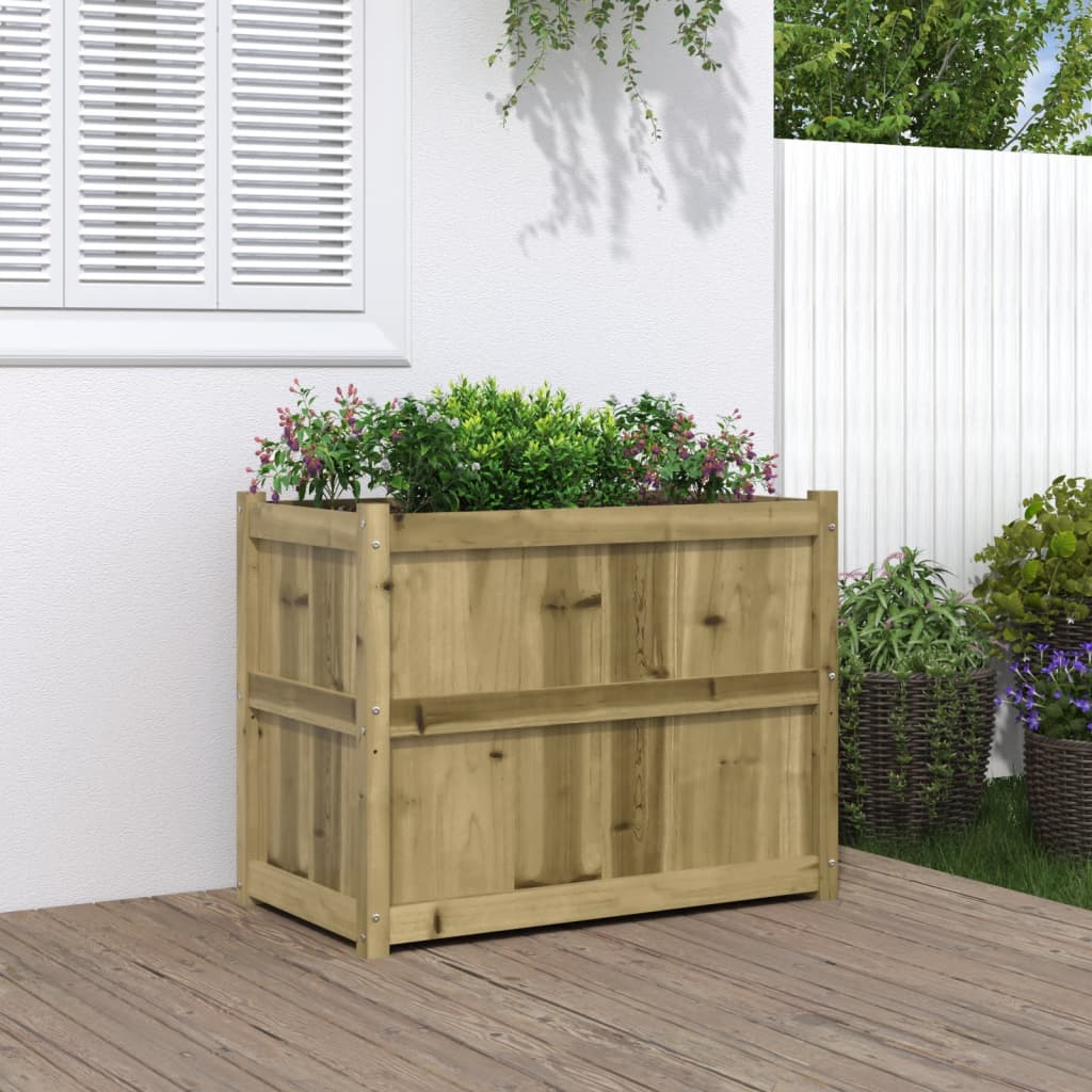 E-shop Multidom Záhradný kvetináč 90x50x70 cm impregnovaná borovica